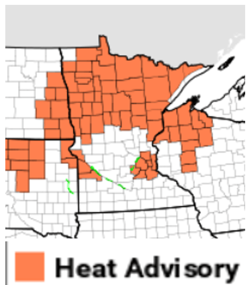 Heat advisories