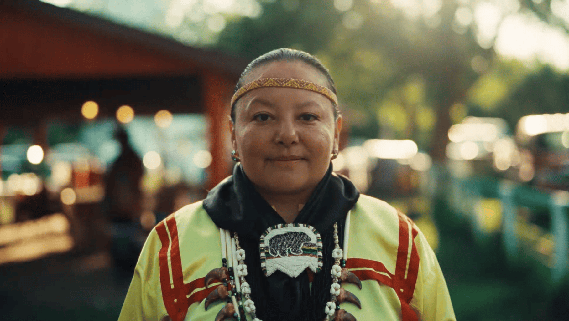 A person with a headband 