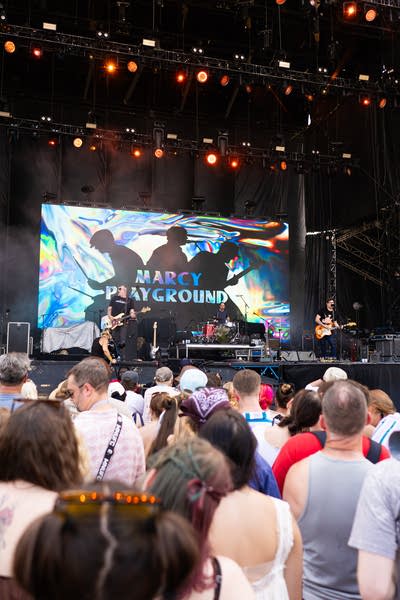 Marcy Playground performing on stage