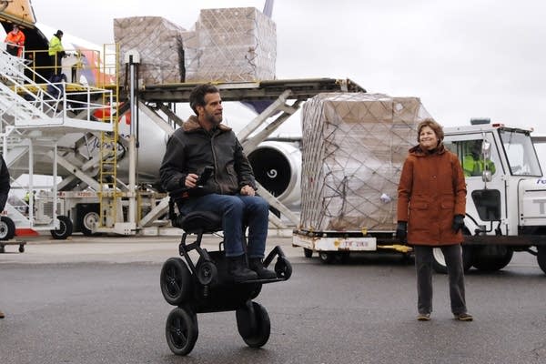 Sen. Jeanne Shaheen, right, and inventor Dean Kamen