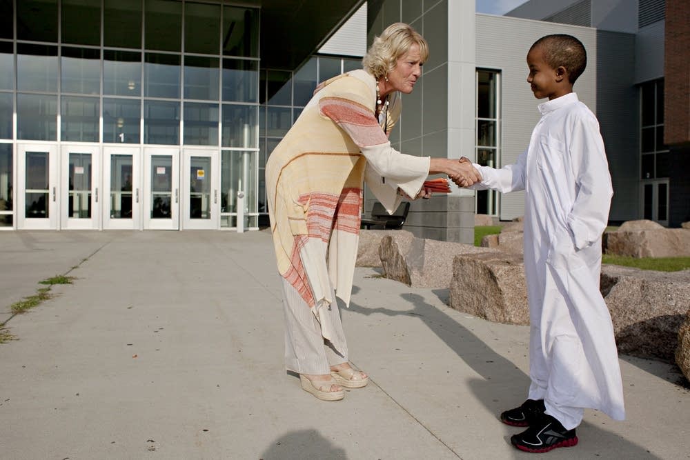Welcoming the sixth-graders