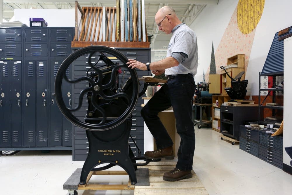 Jon Drew works on his 1886 Golding Pearl