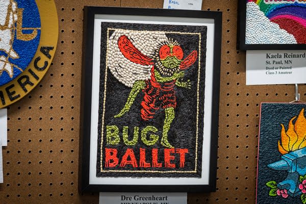 Crop artwork at the state fair