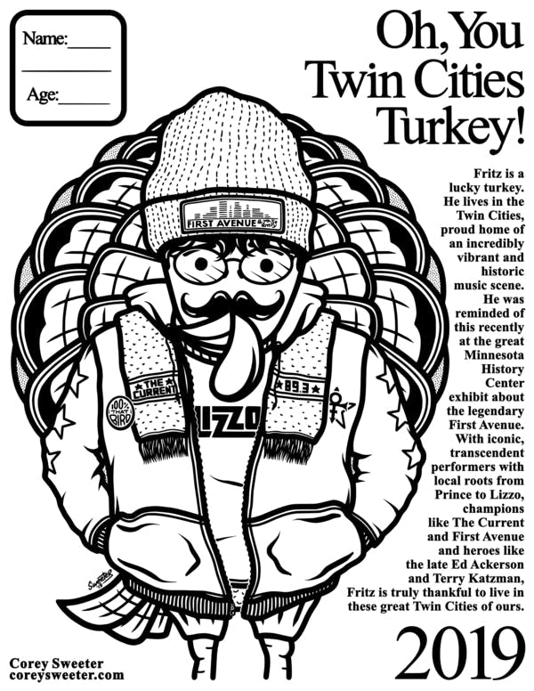 Coloring Page: Twin Cities Turkey 2019