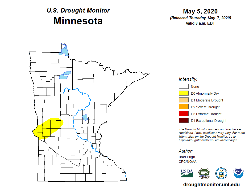 Drought Monitor for Minnesota 