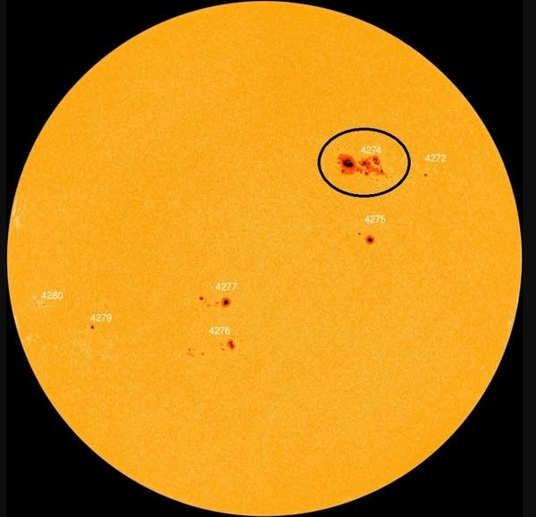 Sunspot activity