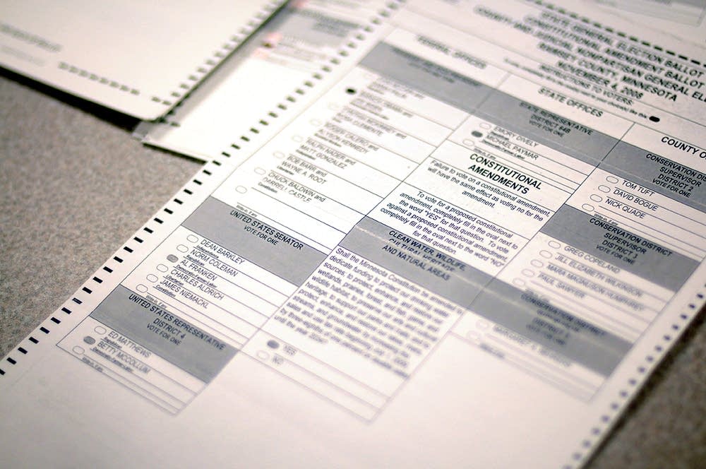 A challenged ballot by the Coleman campaign