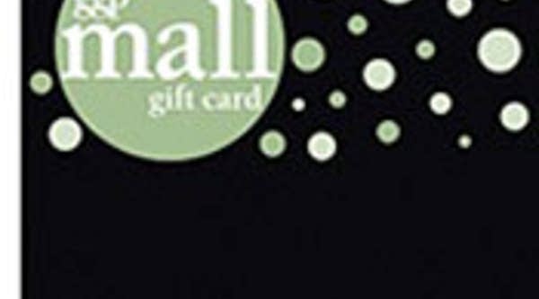 A close-up of a General Growth Properties mall gift card