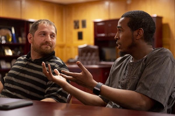 Abdulahi Farah speaks with Zavier Bicott.