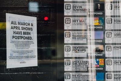 First Avenue, photographed in March 2020.