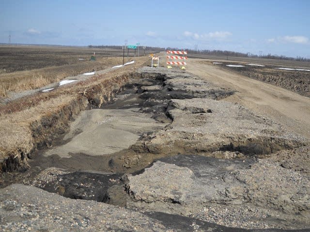 Clay County road damage
