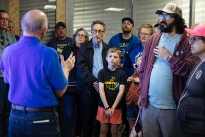 Allan Klugman shows the public how the city monitors traffic lights