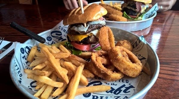 A "Whole Hog Burger" sighted in the wild.