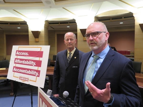 Republican Sens. Paul Gazelka and Roger Chamberlain