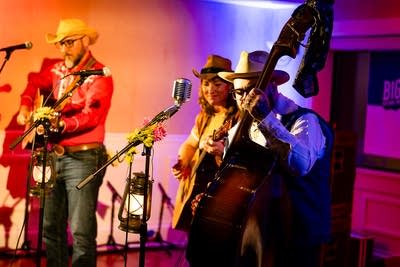 band performing on stage