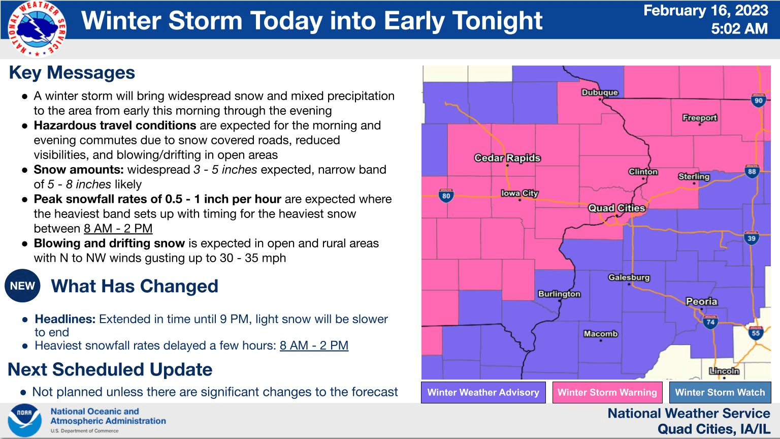 Cool, quiet Thursday in Minnesota; winter storm rakes Iowa, Wisconsin