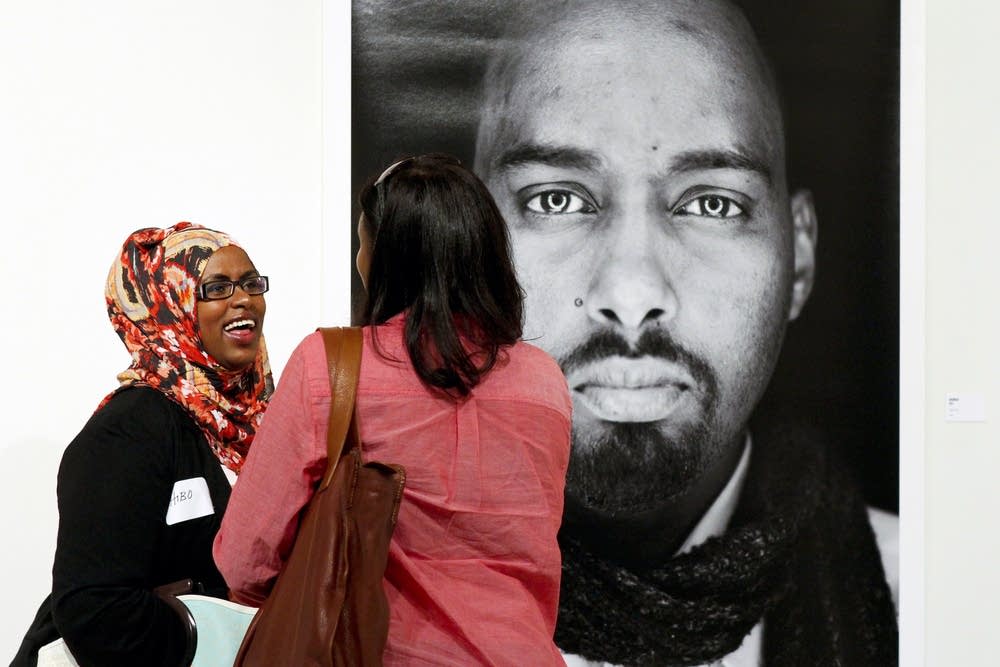 Visitors tour the Whittier Gallery