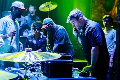 the band Marijuana Deathsquads performing on stage