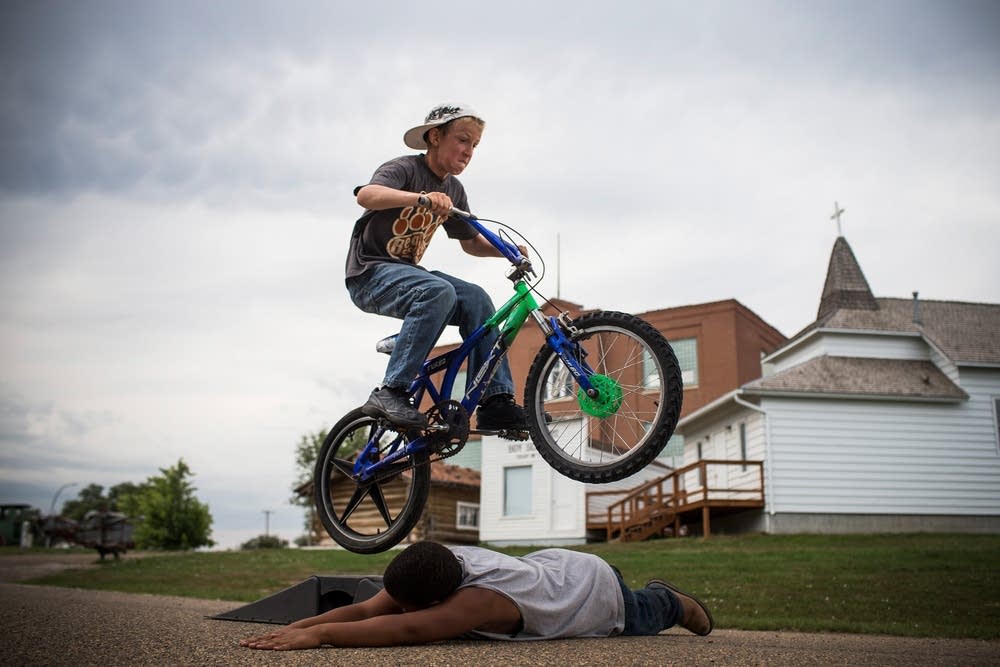 Riding bikes