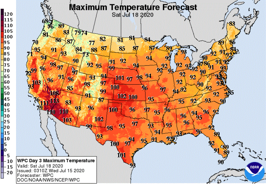 Delightful Wednesday, Thursday; heat, humidity build on Friday