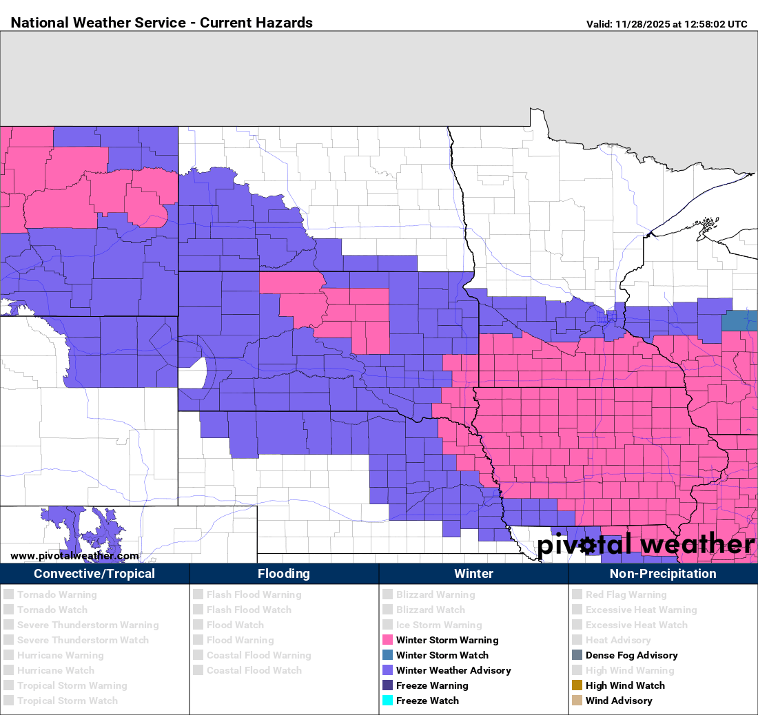 Next winter storm moves into southern Minnesota tonight 