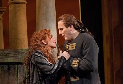 Fleming as Rodelinda and Scholl as Bertarido