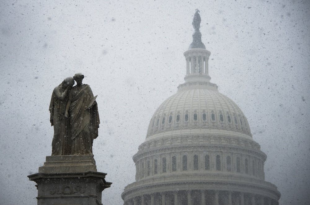 US Capitol snow