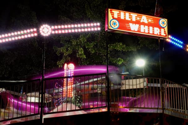 The Tilt-A-Whirl fair ride.