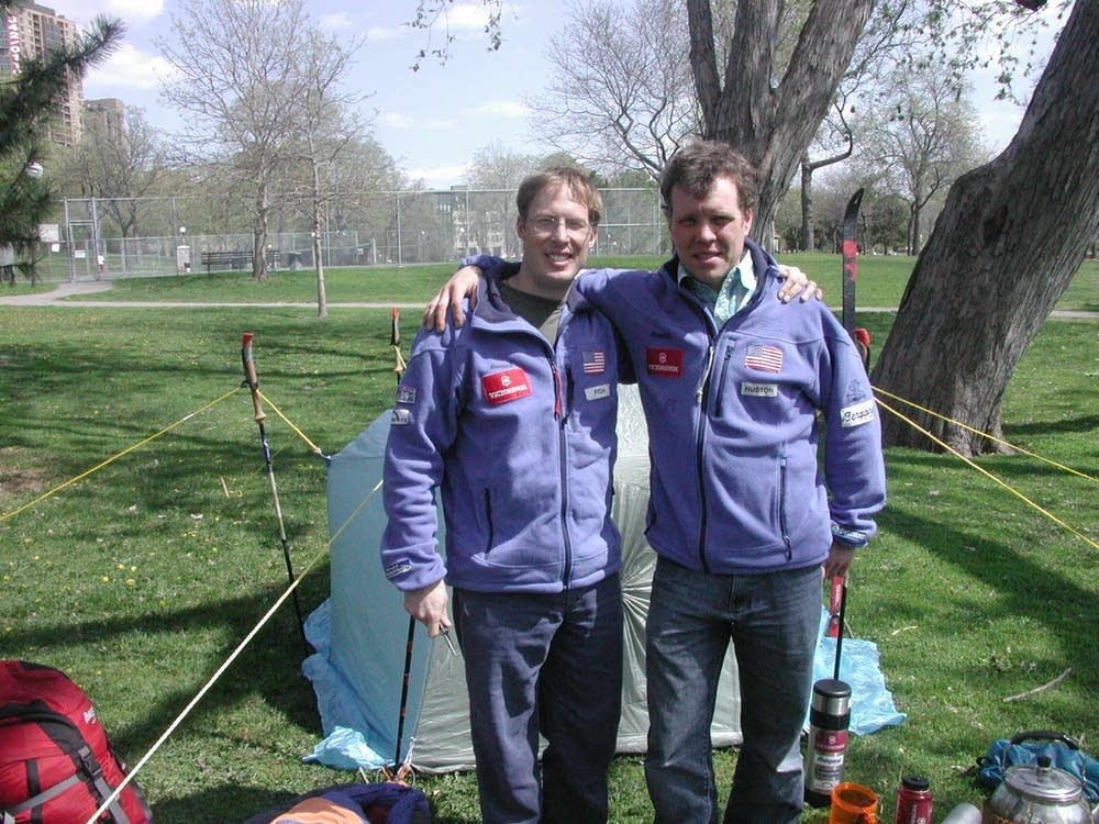 Tyler Fish and John Huston