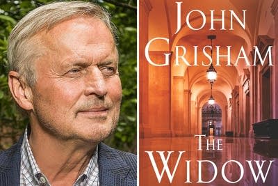 An author portrait and book cover art.