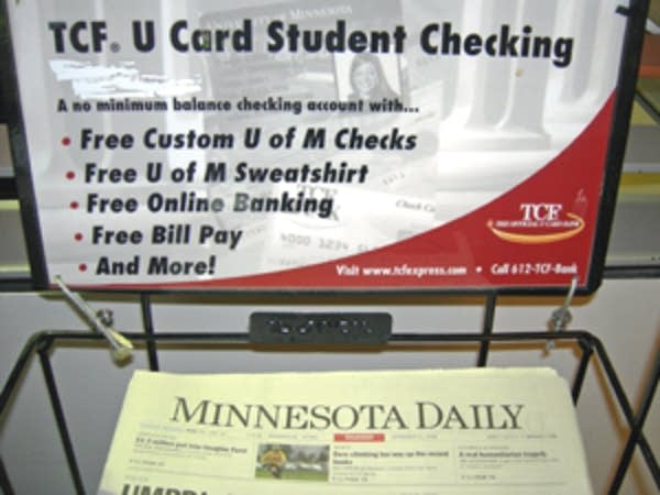 TCF promotes its services at the U of M