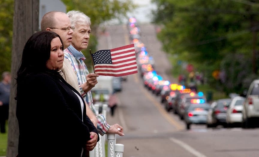 Photos Sgt. Joseph Bergeron funeral Minnesota Public Radio News
