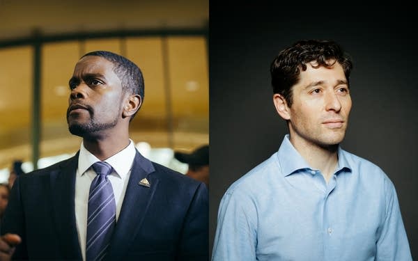 A composite image of Melvin Carter and Jacob Frey