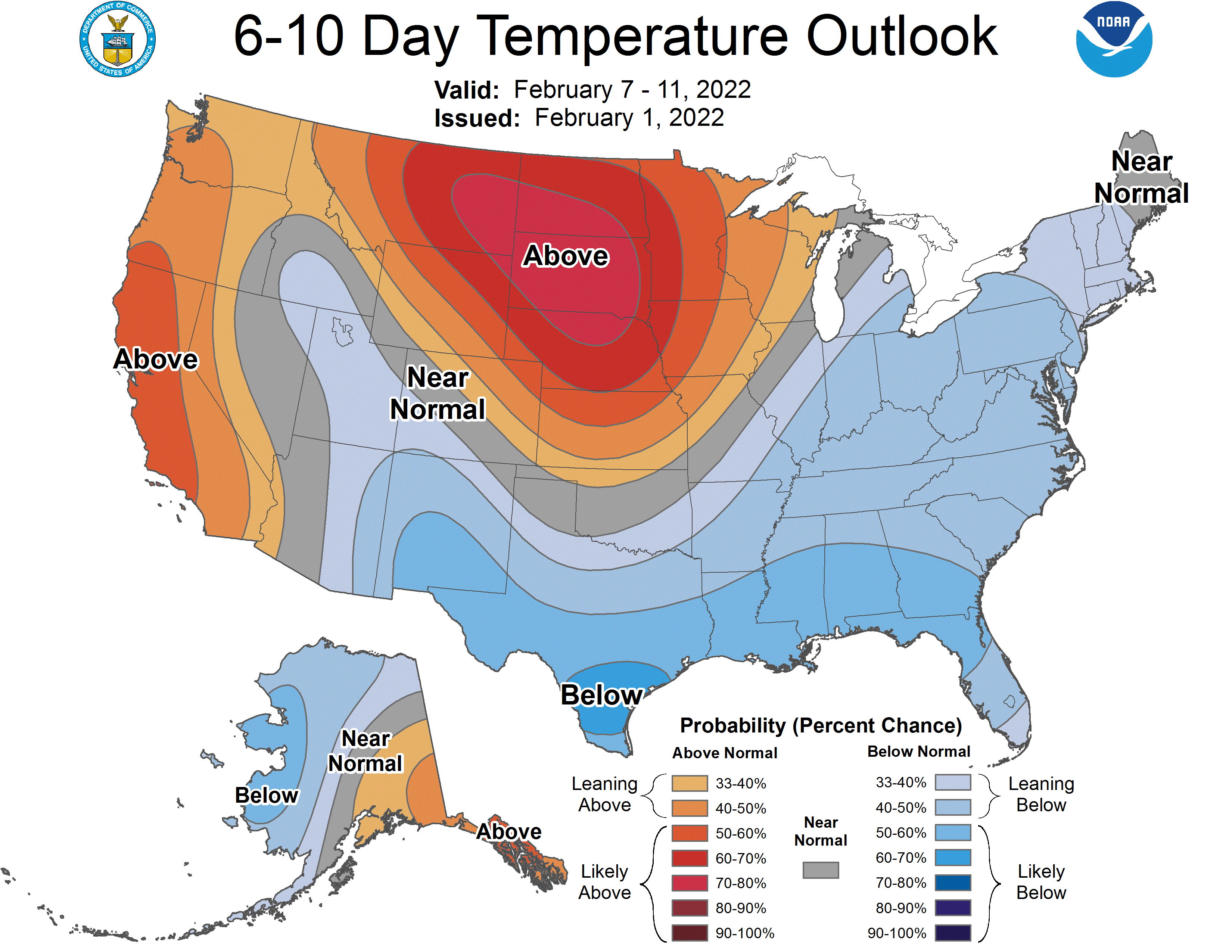 6 to 10-day temperature outlook
