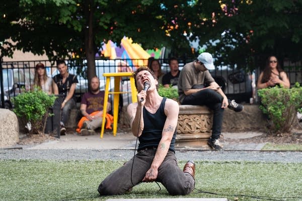 Nat Harvie performed at Totally Gross National Product Party at Icehouse in Minneapolis on Saturday, May 31, 2025.