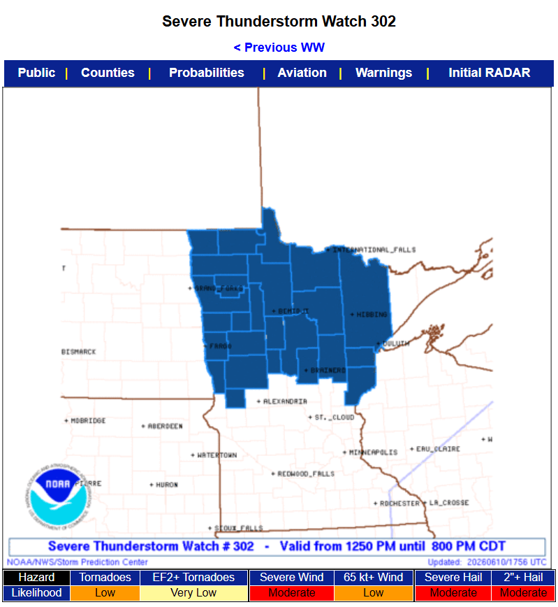 Severe thunderstorm watch until 8 p.m.
