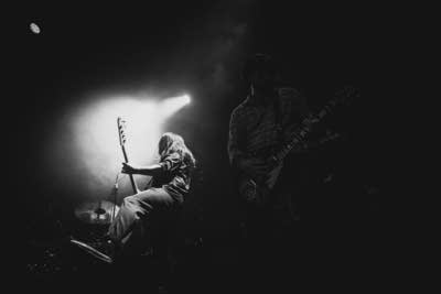 Band performing on stage