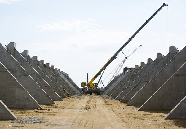 Ore storage area