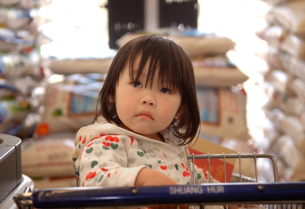 Girl shopping