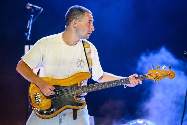 Bleachers performed at Hinterland Music Festival in St. Charles, Iowa, on Sunday, August 3, 2025.