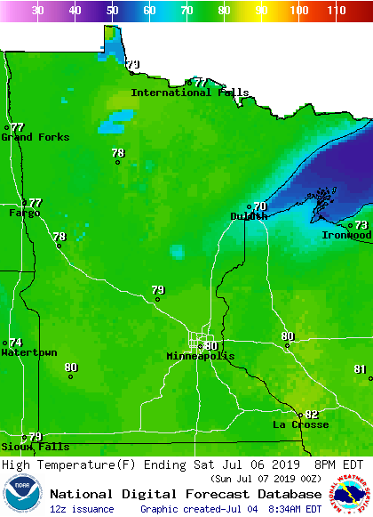 Fourth of July warmth and thunder chances; 20th anniversary of BWCA blowdown