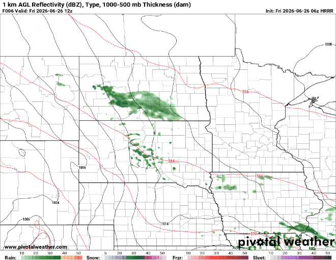 Forecast precipitation Friday 7 a.m. to 7 p.m.