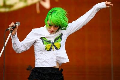 Scowl performing on stage