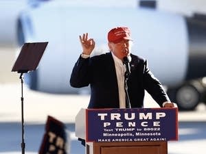 Trump speaks in Minneapolis.