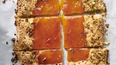Sparkly Jam & Nut Tart