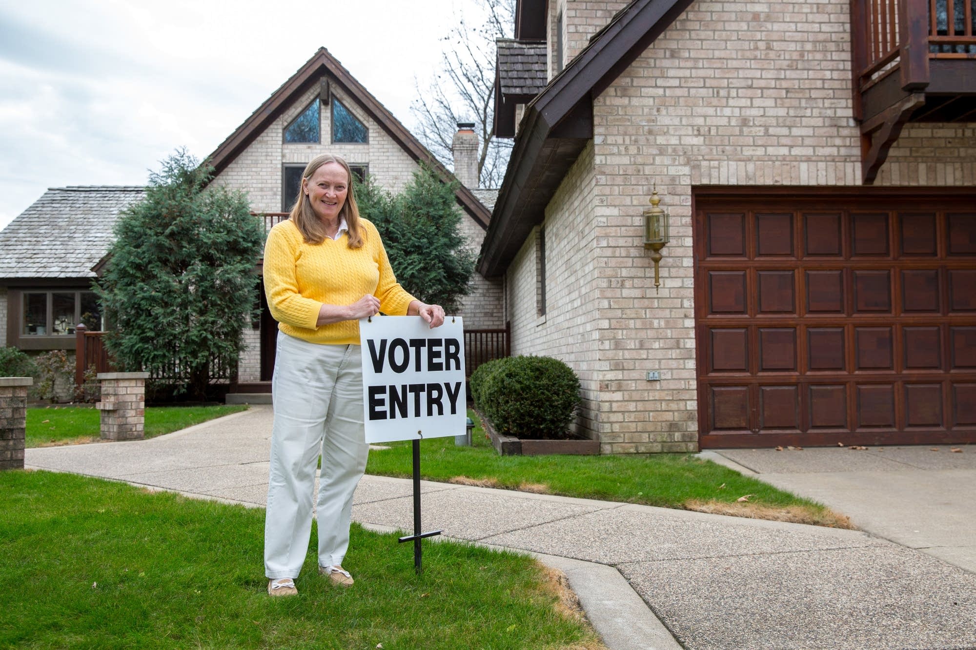 Carla LaBore outside of her home.
