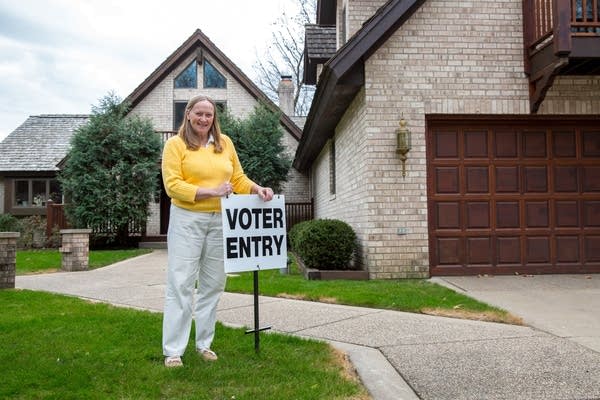 Carla LaBore outside of her home. 