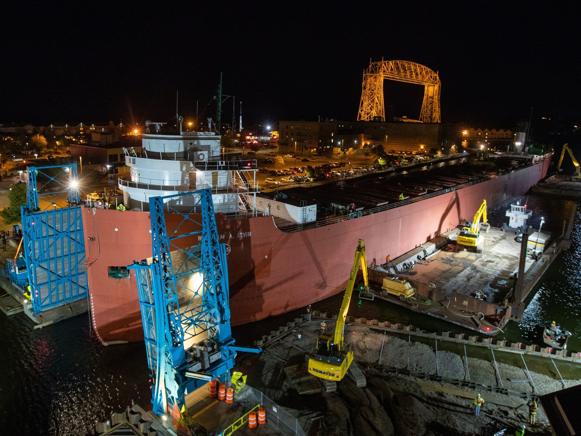 Moving the William A. Irvin
