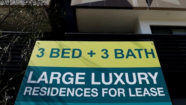A for lease sign is posted in front of an apartment building on February 1, 2017 in Los Angeles, California.