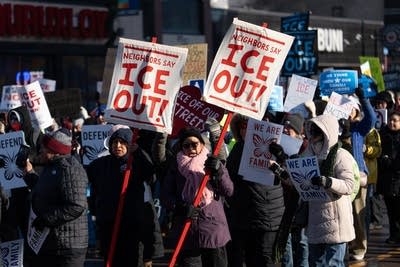 Thousands join anti-ICE march, rally for immigrants in Minneapolis